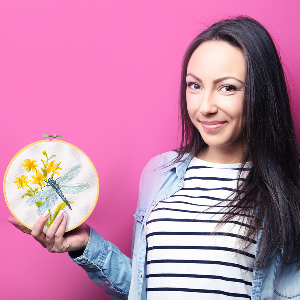 Dotz Diamond Dotz No-Count Cross Stitch Spring Flight - 6 In