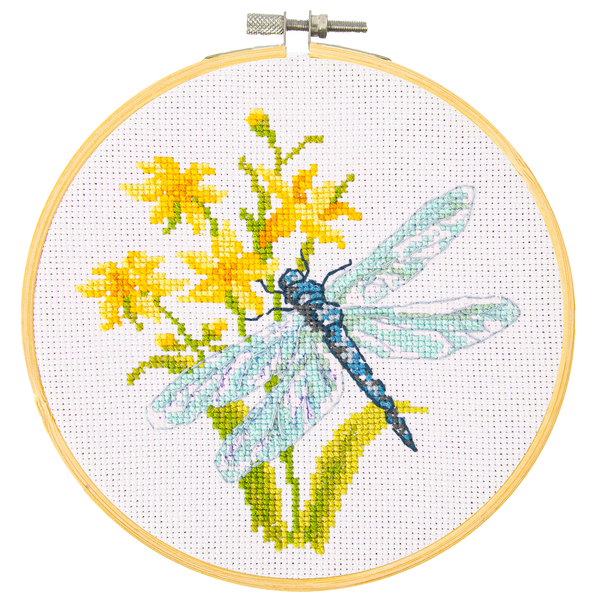 dotz Diamond Dotz No-Count Cross Stitch Spring Flight - 6 in