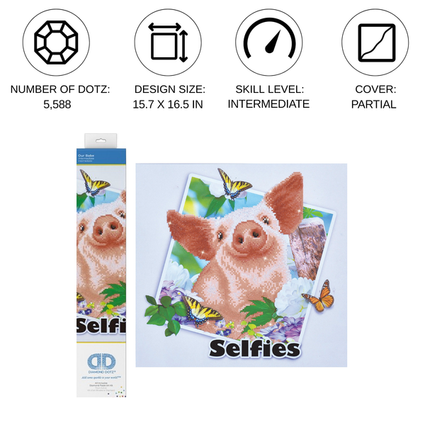 Dotz Diamond Dotz Our Babe Diamond Painting - 15.8" X 16.5"