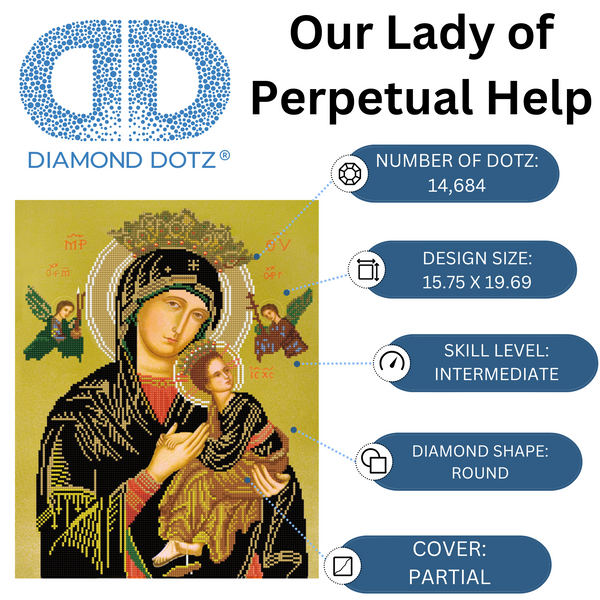 Dotz Diamond Dotz Our Lady Of Perpetual Help - 15.8" X 19.7"