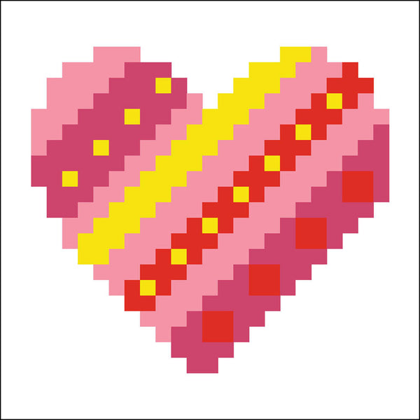 Dotz Diamond Dotz Patchwork Heart With Frame - 3.0" X 3.0"