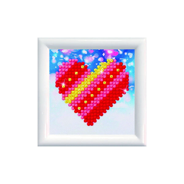 dotz Diamond Dotz Patchwork Heart with Frame - 3.0" x 3.0"
