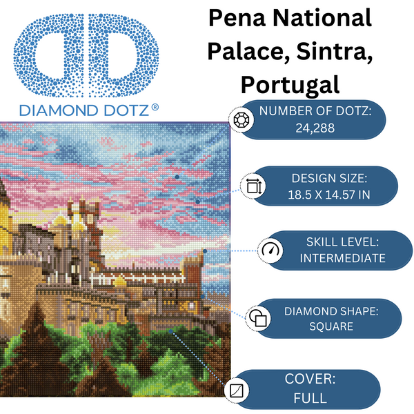 Dotz Diamond Dotz Pena National Palace Sintra Portugal - 18.5" X 14.6"