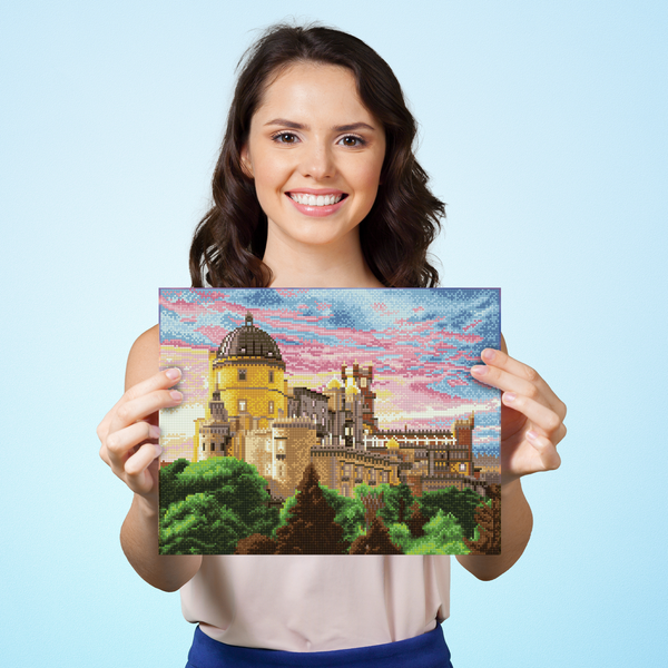 Dotz Diamond Dotz Pena National Palace Sintra Portugal - 18.5" X 14.6"