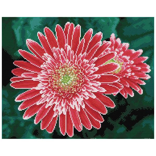 dotz Diamond Dotz Pink Gerberas Pre-Framed Kit - 19.7" x 15.8"