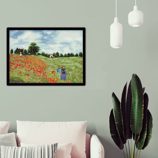 Dotz Diamond Dotz Poppy Fields (Apres Monet) - 22.4" X 16.1"