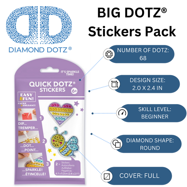 Dotz Diamond Dotz Quick Dotz Big Dotza Pack 2 - Love BUZZ