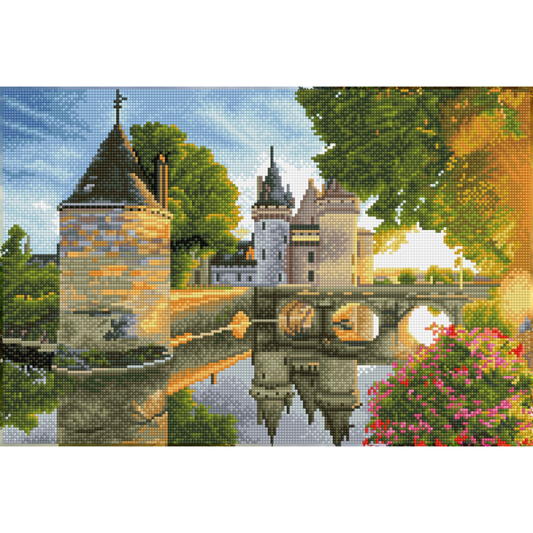 Dotz Diamond Dotz River Castle Pre-Framed Kit - 20.5" X 13.8"