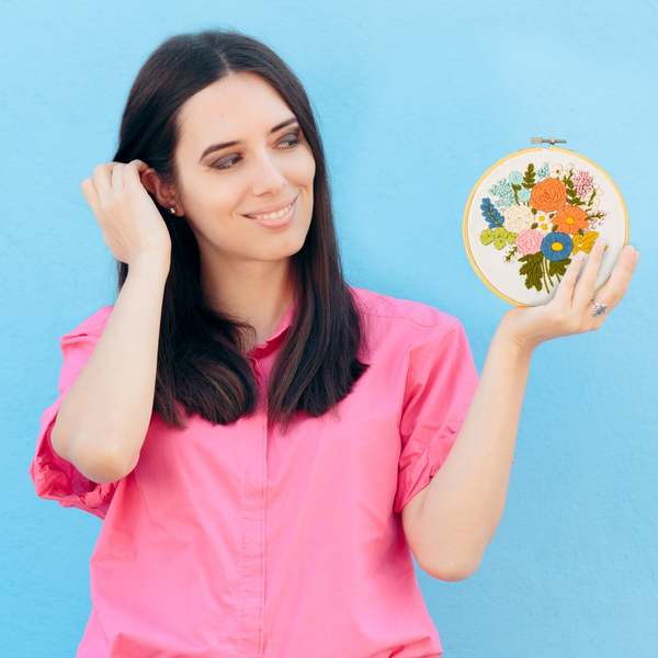 Dotz Diamond Dotz Romantic Rose Bouquet Embroidery Kit - 5.0"