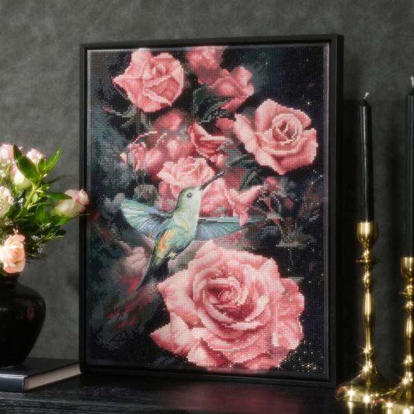 Dotz Diamond Dotz Roses & Hummingbird Masterclass - 15.8" X 19.7"