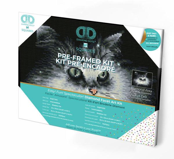 dotz Diamond Dotz Shadow Cat Pre-Framed Kit - 12.6" x 9.8"