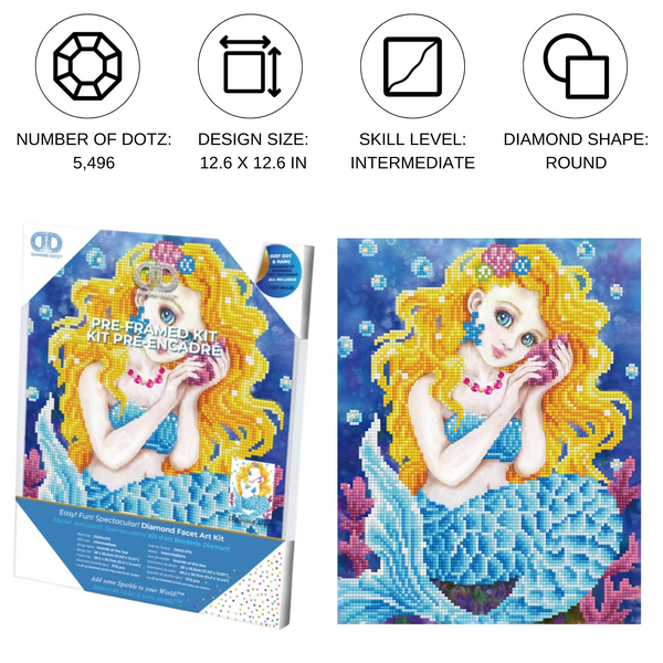 Dotz Diamond Dotz Sounds Of The Sea With Frame - 11.0" X 14.0"