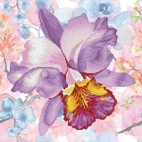 dotz Diamond Dotz Sparkle Garden Mauve with Frame - 12.0" x 12.0"