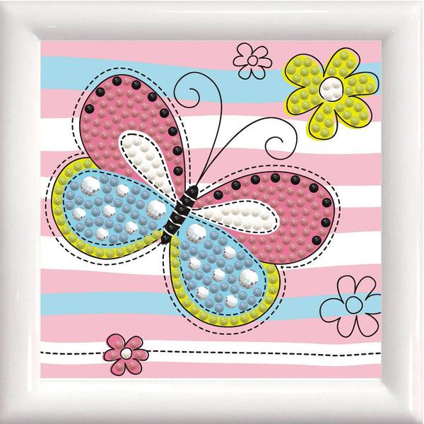 Dotz Diamond Dotz Springtime Butterfly Framed Kit - 4.0" X 4.0"