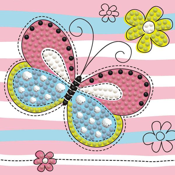 dotz Diamond Dotz Springtime Butterfly Framed Kit - 4.0" x 4.0"