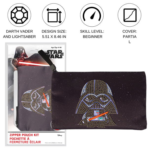 Dotz Diamond Dotz Star Wars Grogu And Mandolorian DOTZIES Pouch Kit - 7.8" X 4.5"