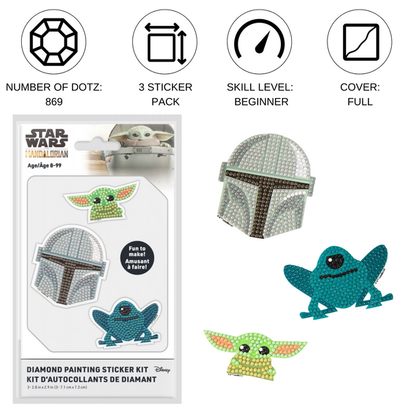 Dotz Diamond Dotz Star Wars The Mandalorian DOTZIES Sticker Kit