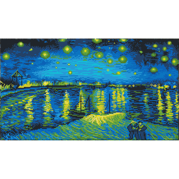 Dotz Diamond Dotz Starry Night Over The Rhone (Van Gogh) - 13.8" X 24.4"