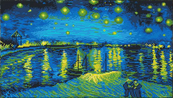 dotz Diamond Dotz Starry Night Over the Rhone (Van Gogh) - 13.8" x 24.4"