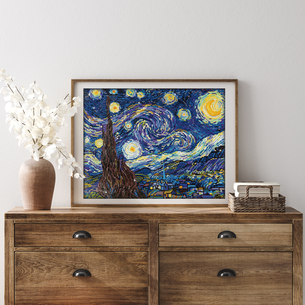 Dotz Diamond Dotz Starry Night (Van Gogh) - 20.0" X 16.0"