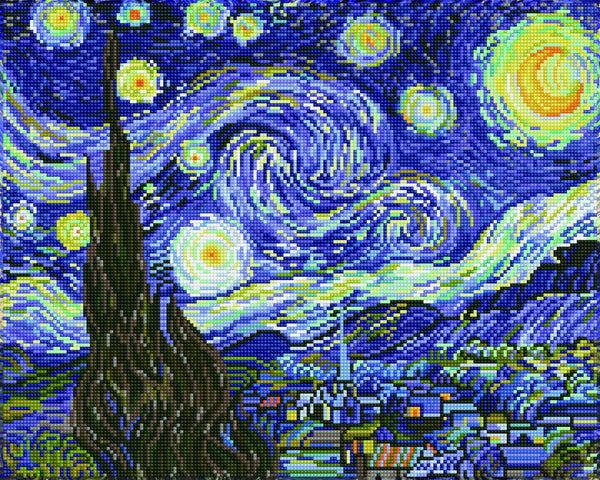 Dotz Diamond Dotz Starry Night (Van Gogh) - 20.0" X 16.0"