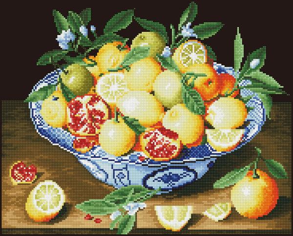 Dotz Diamond Dotz Still Life With Lemons (Hulzdonck) - 20.5" X 16.5"