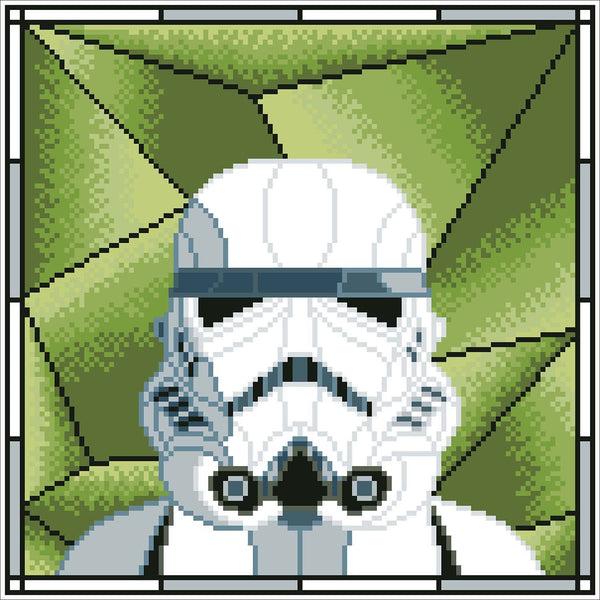 Dotz Diamond Dotz Stormtrooper Stained Glass - 12.6" X 12.6"
