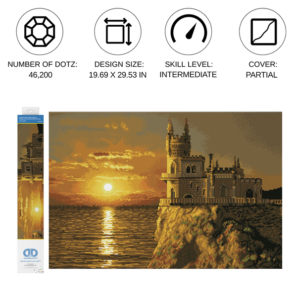 Dotz Diamond Dotz Swallow's Nest Castle - 29.5" X 19.7"