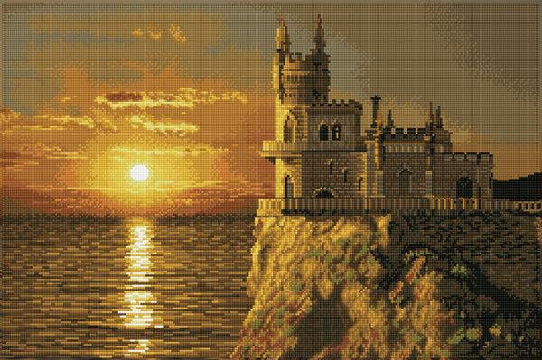 dotz Diamond Dotz Swallow's Nest Castle - 29.5" x 19.7"