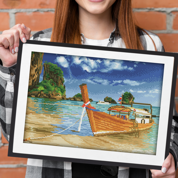 Dotz Diamond Dotz Thai Escape Pre-Framed Kit - 20.5" X 13.8"