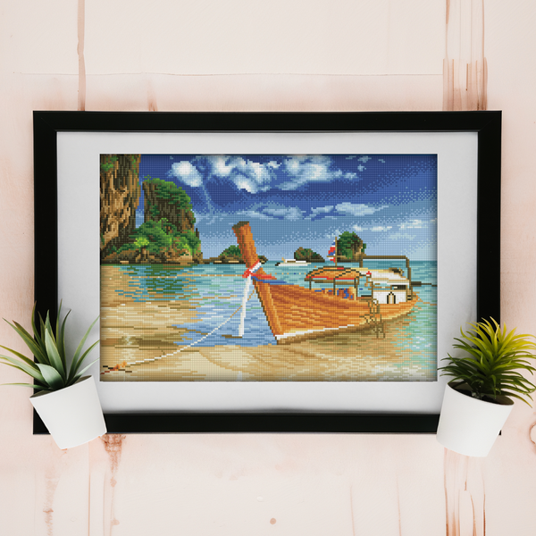 Dotz Diamond Dotz Thai Escape Pre-Framed Kit - 20.5" X 13.8"