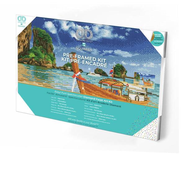 dotz Diamond Dotz Thai Escape Pre-Framed Kit - 20.5" x 13.8"