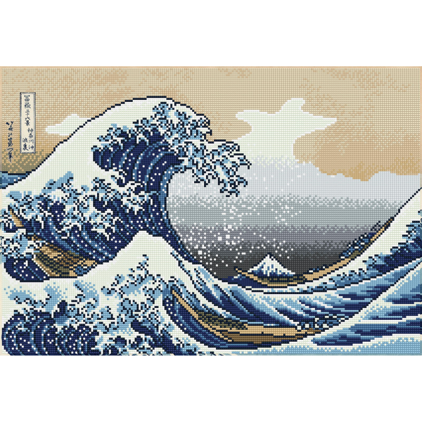 Dotz Diamond Dotz The Great Wave Off Kanagawa - 22.4" X 15.4"