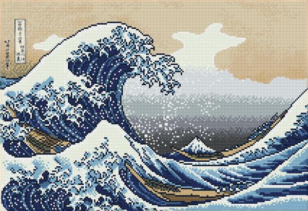 dotz Diamond Dotz The Great Wave Off Kanagawa - 22.4" x 15.4"