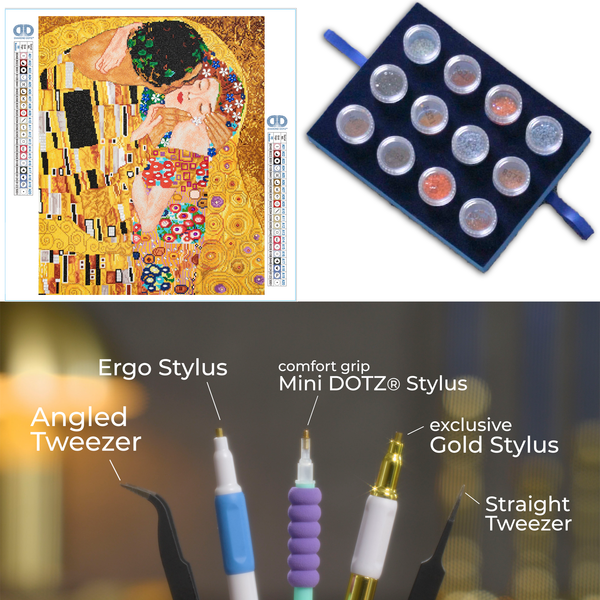 Dotz Diamond Dotz The Kiss (apres Klimt) Masterclass - 22.1" X 28.0"