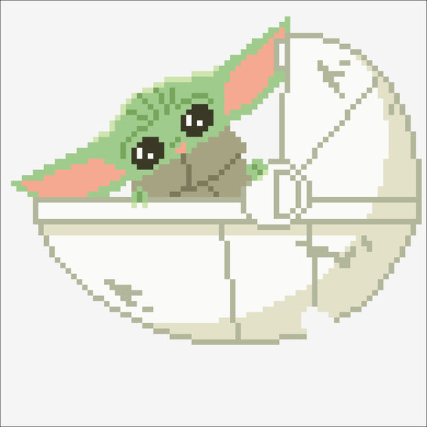 Dotz Diamond Dotz The Mandalorian The Child Moving Orb - 8.7" X 8.7"