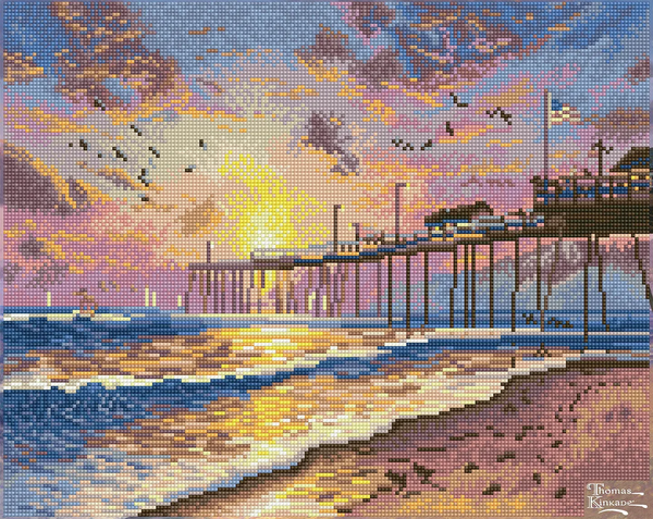 Dotz Diamond Dotz Thomas Kinkade Footprints In The Sand - 16.0" X 20.0"