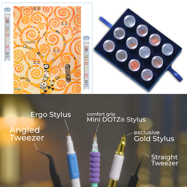 Dotz Diamond Dotz Tree Of Life 1 (apres Klimt) Masterclass - 26.4" X 51.2"