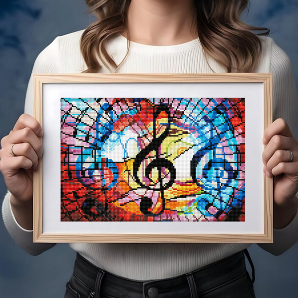 Dotz Diamond Dotz Triple Treble With Frame - 15.8" X 10.6"