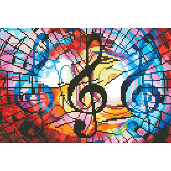 dotz Diamond Dotz Triple Treble with Frame - 15.8" x 10.6"