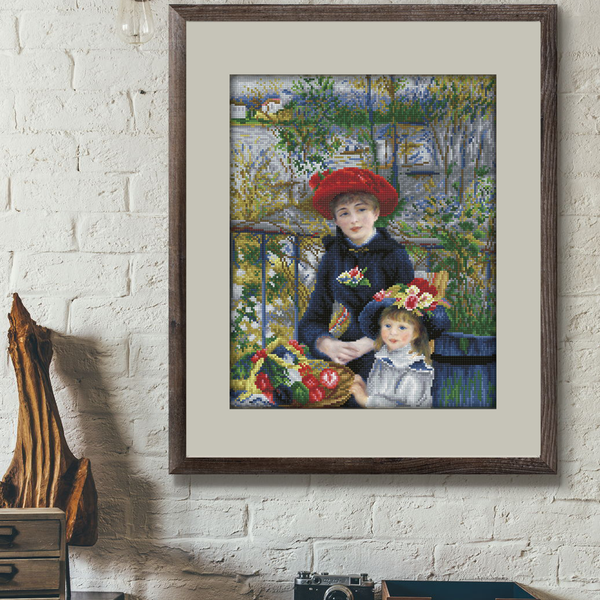 Dotz Diamond Dotz Two Sisters On The Terrace (Apres Renoir) - 16.5" X 20.5"