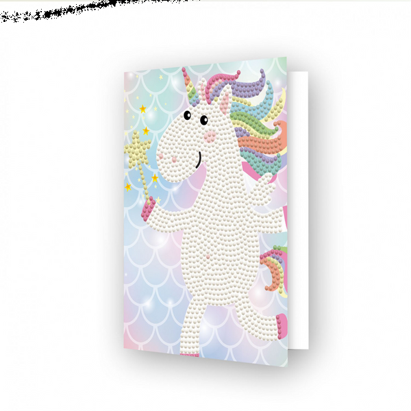 dotz Diamond Dotz Unicorn Wish Greeting Card - 5.0" x 7.0"
