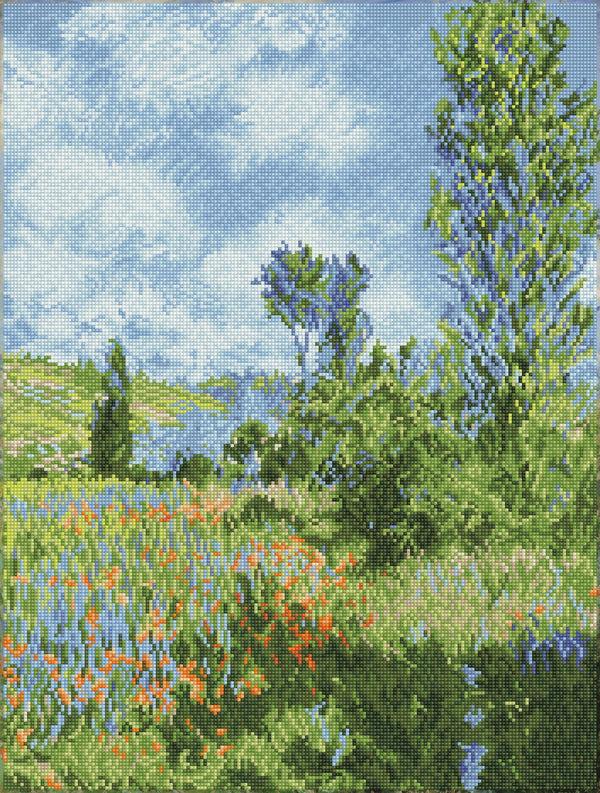 dotz Diamond Dotz View of Vetheuil (apres Claude Monet) - 19.7" x 26.0"