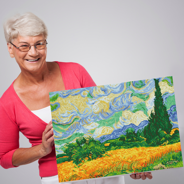 Dotz Diamond Dotz Wheat Fields (Van Gogh) - 20.1" X 15.4"