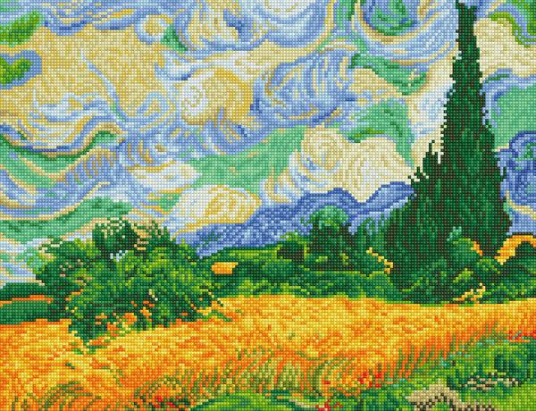 dotz Diamond Dotz Wheat Fields (Van Gogh) - 20.1" x 15.4"