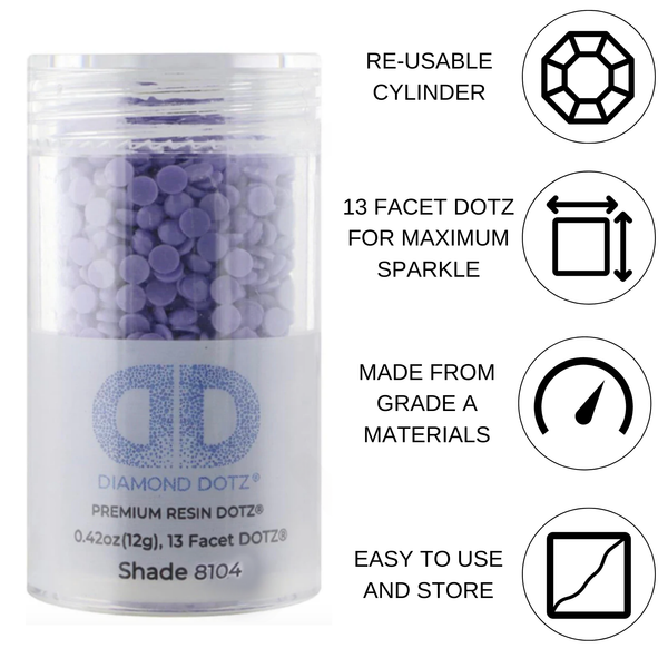 Dotz Diamond Dotz 2.8MM 12G DOTZ Cylinder - Lavenda