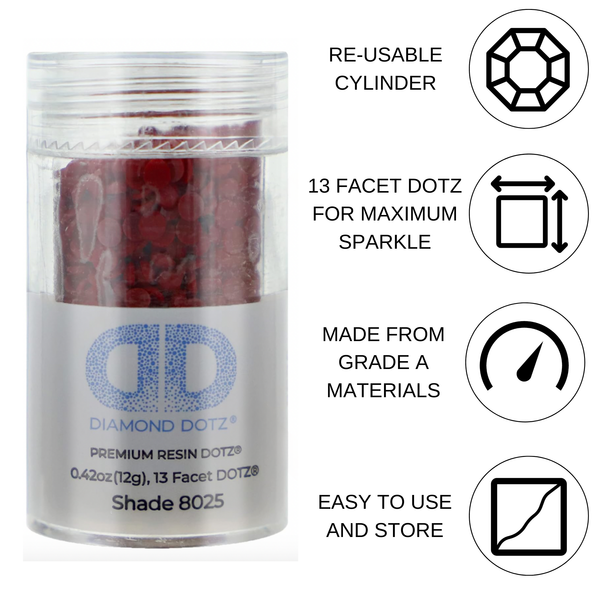Dotz Diamond Dotz 2.8MM 12G DOTZ Cylinder - Ruby