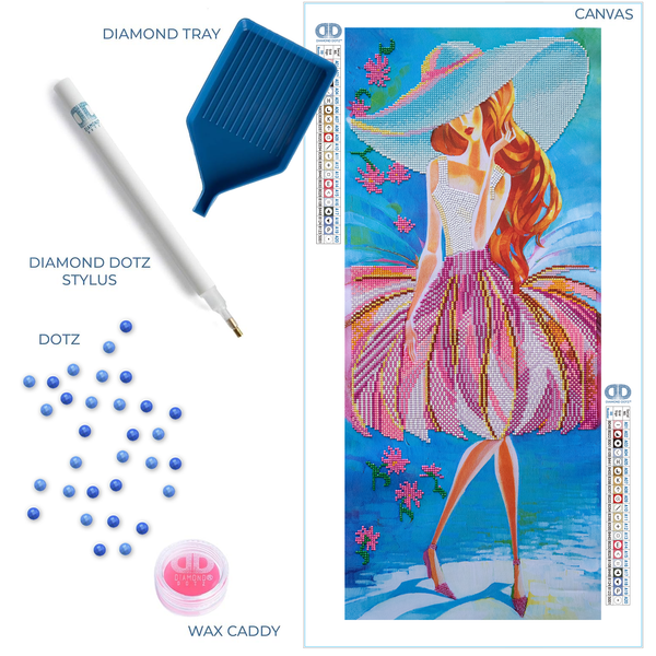 Dotz Diamond Dotz A Stroll In The Sun - 12.6" X 29.5"