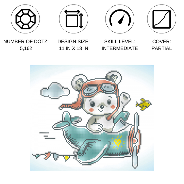 Dotz Diamond Dotz Aero Bear - 13.0" X 11.0"