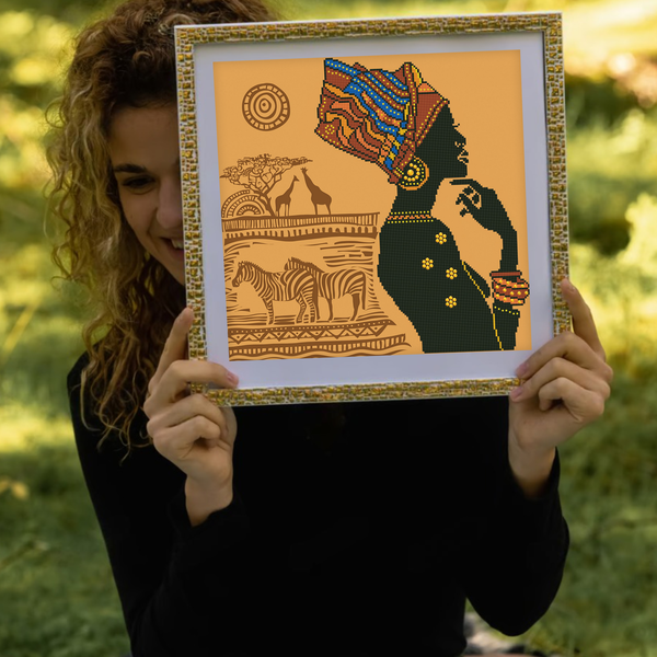 Dotz Diamond Dotz African Elegance - 19.3" X 19.3"